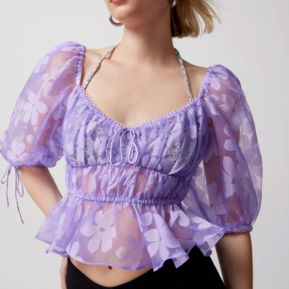 Women For Love & Lemons Tops | Fran Top Purple